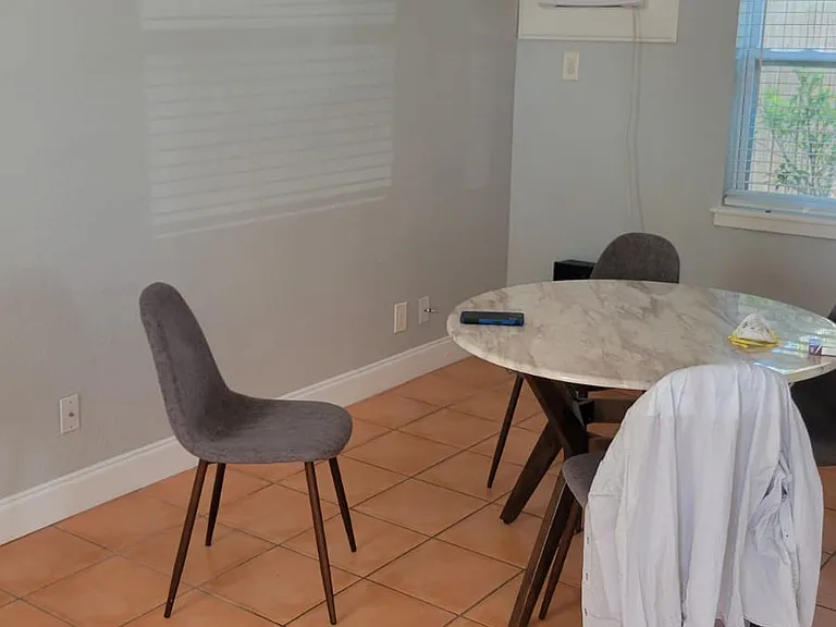 living room and dining room