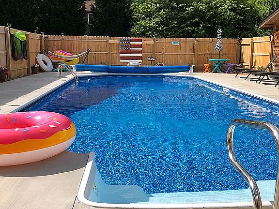 New salt water pool!