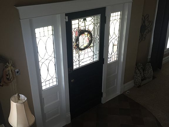 Front stain glass door