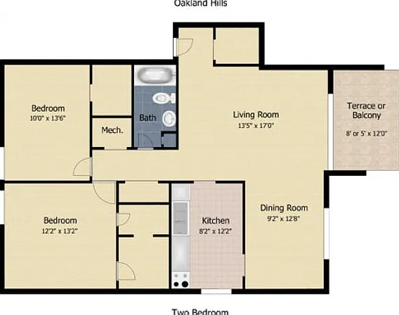 Two Bedroom Two Bedroom