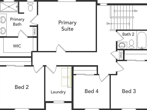 A view of the second floor of the Selma