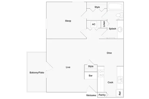 Floor plan Amherst