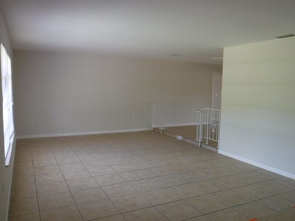 Living room at entry