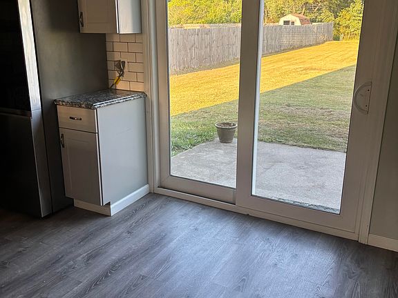 back door from the kitchen / dining room