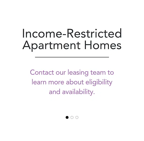 Floor plan A1 Income Restricted