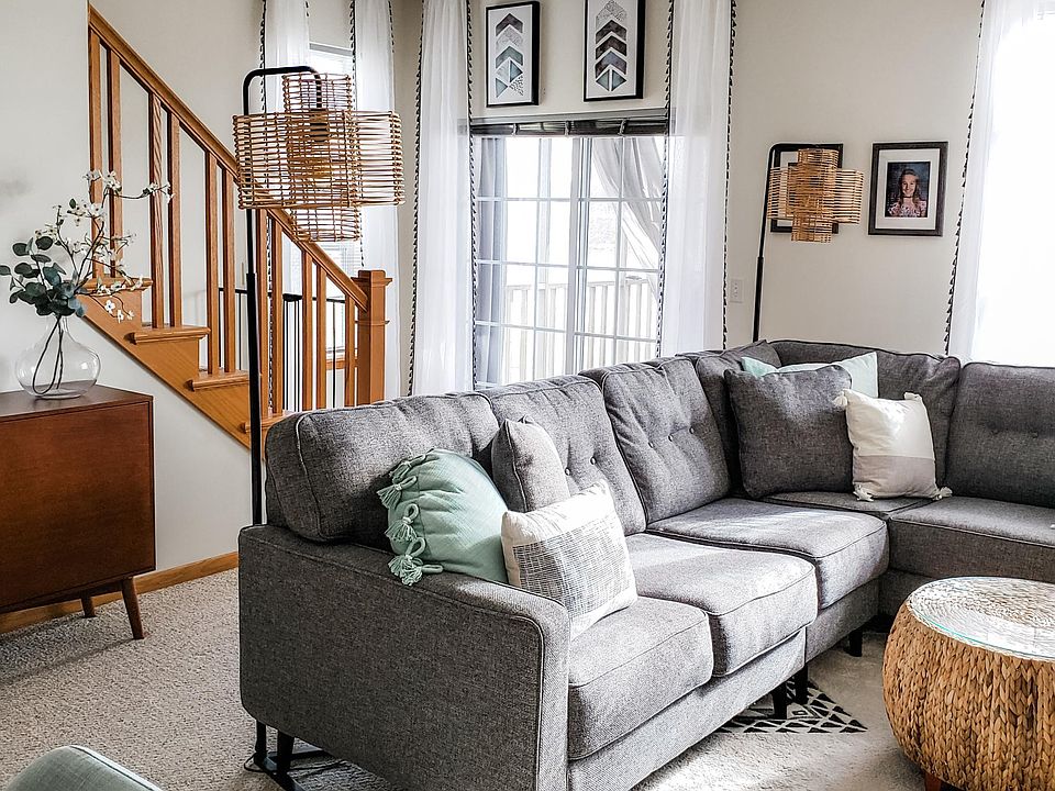 Large open living area opens to screen porch.