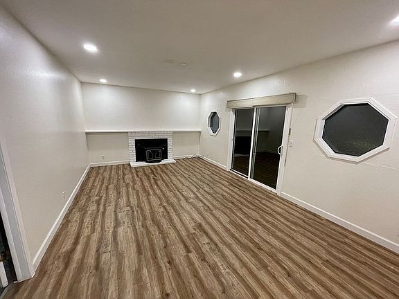 Family room with fireplace