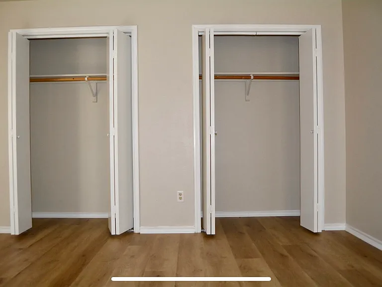 Bedroom 1 closets