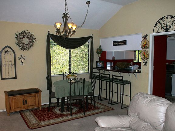 Livingroom with attached patio and breakfast bar