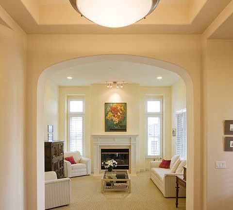 Dramatic Entry And Living Room