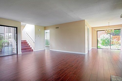 living room + dining area