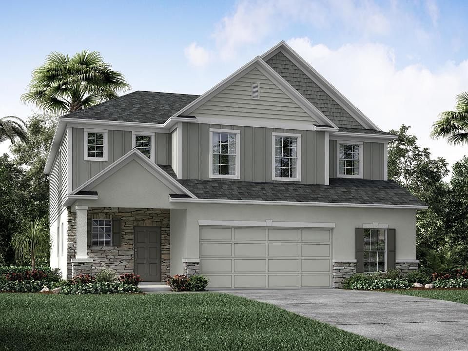 Elevation A Optional Stone Accent