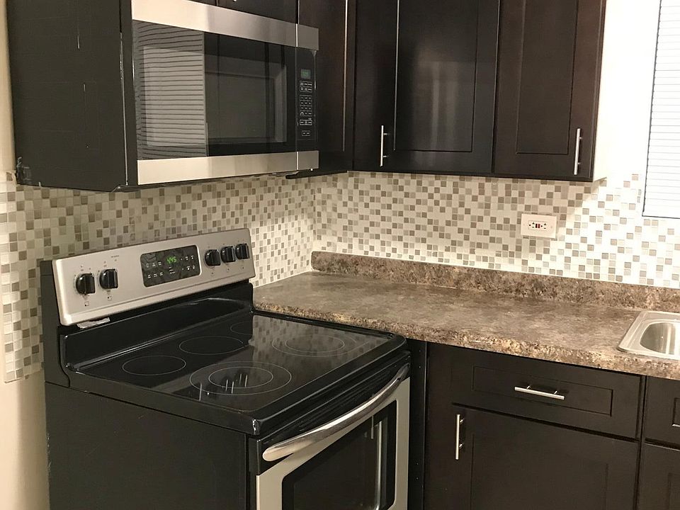 Updated kitchen with stainless steel appliances