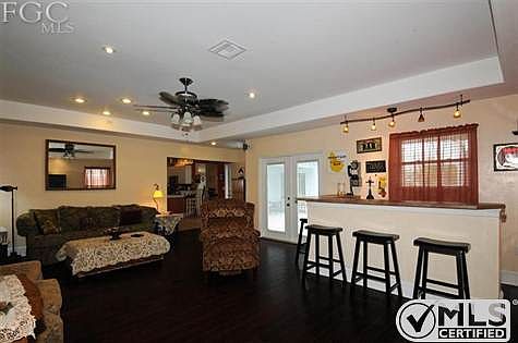 Family Room Addition with Bar