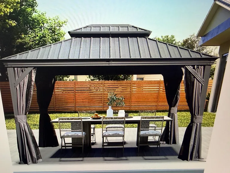 NEW GAZEBO TO BE INSTALLED! To Replace the existing Pergola.