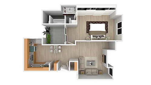 Floor plan 1X1L