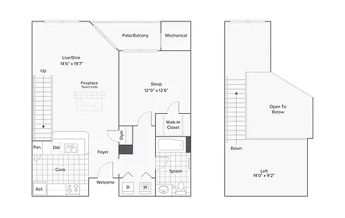 Floor plan Auburn Loft