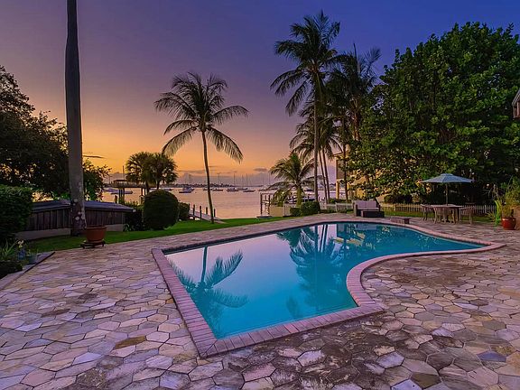 Sunset views from the pool deck.