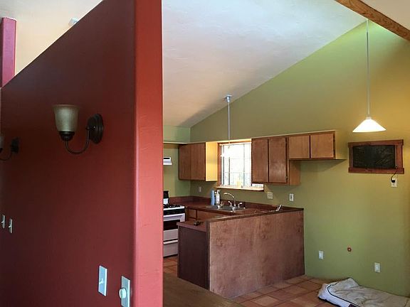 View into kitchen