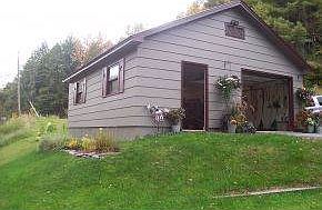 Garage with Work Area & Office