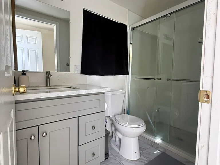 Hallway bathroom