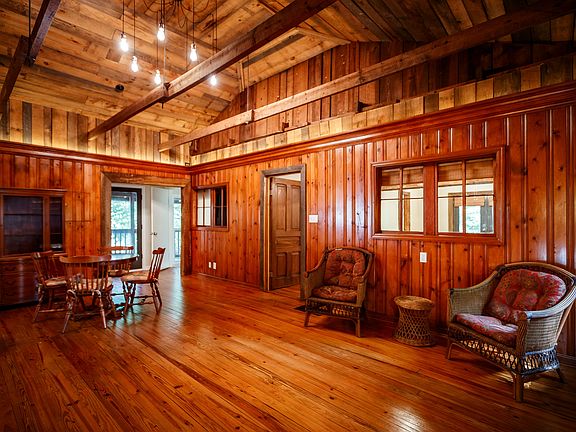 Living room original cabin. Access to side porch