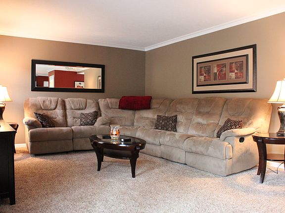 Family room opens to kitchen