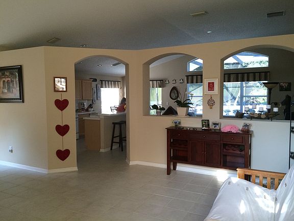 Living room to Family room/kitchen