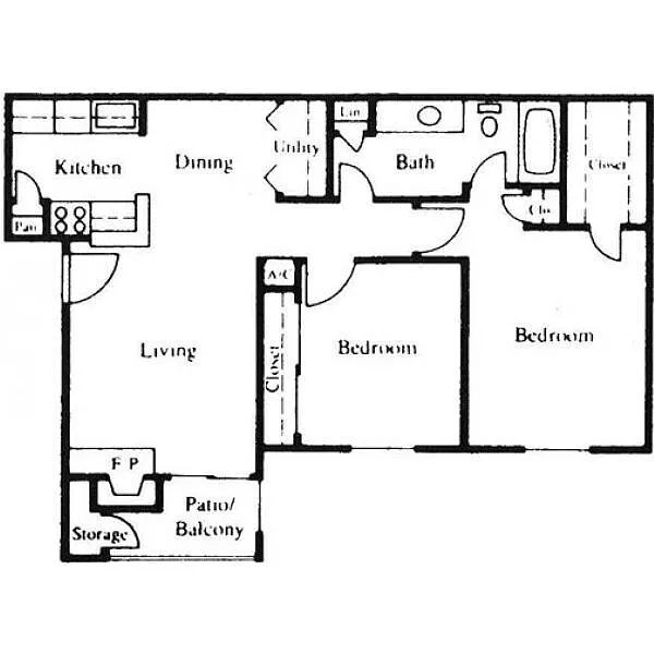 Floor plan D 2X1