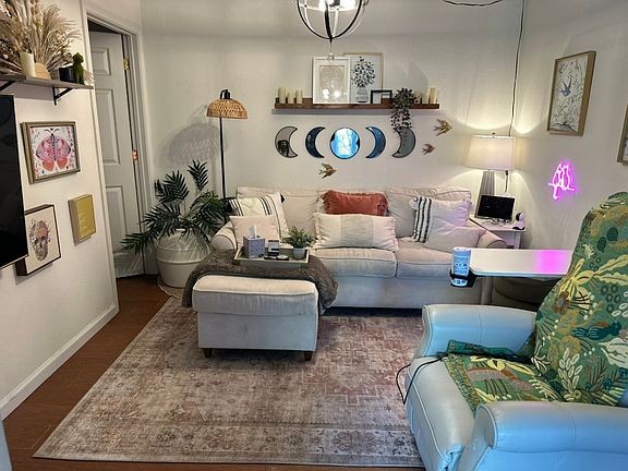 Family room/sitting area with furniture