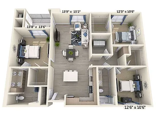 Floor plan C1-1443sq