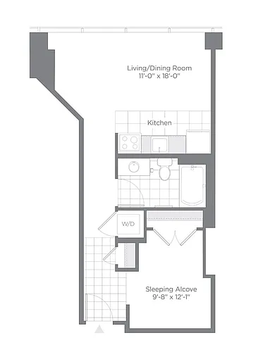 Floor plan Studio | S01