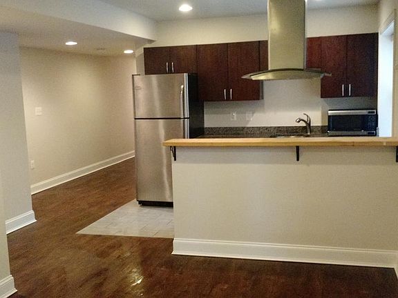 Living room looking to kitchen