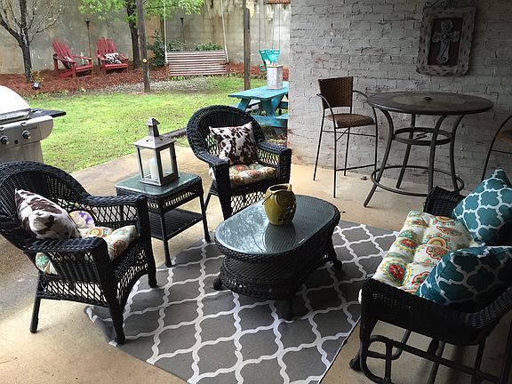 Covered back porch
