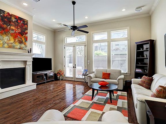 FRENCH DOORS OFF FIREPLACE