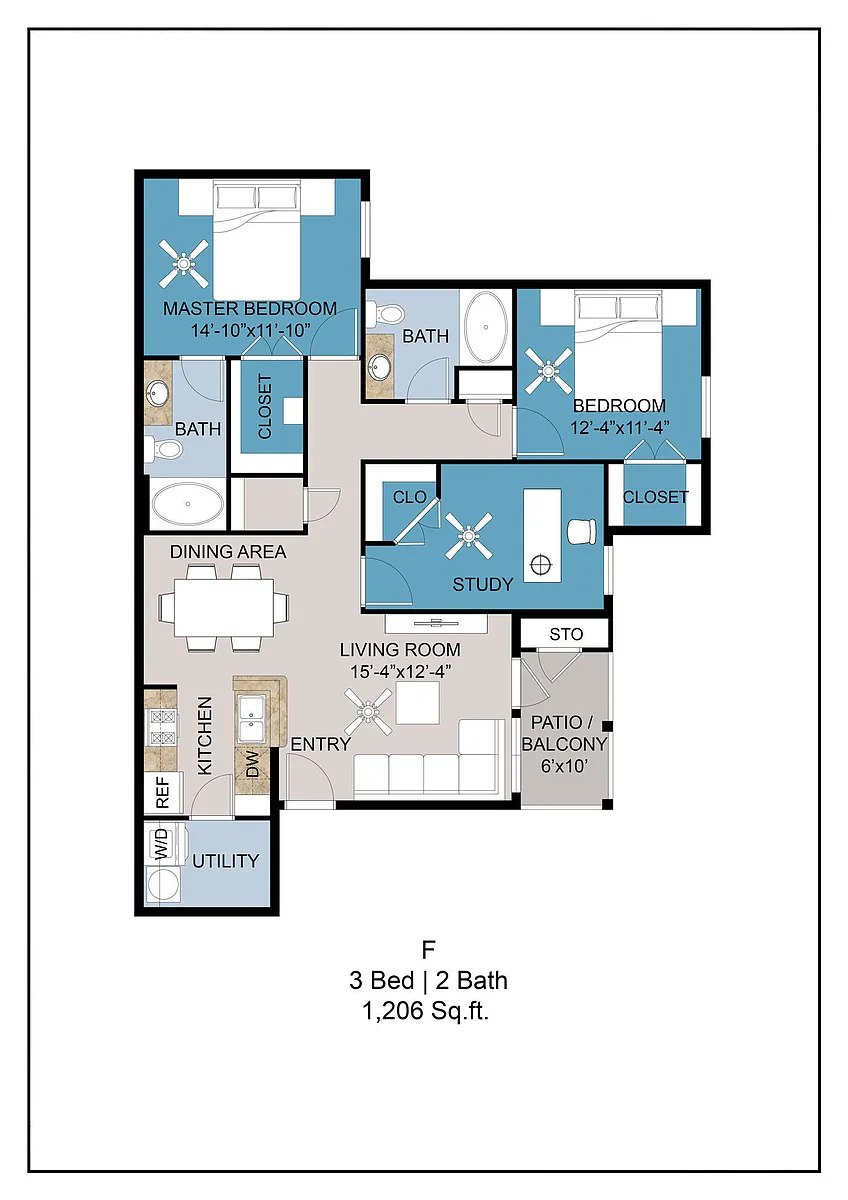 Floor plan Plan F