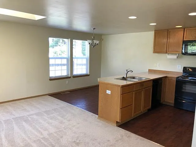Great room - kitchen