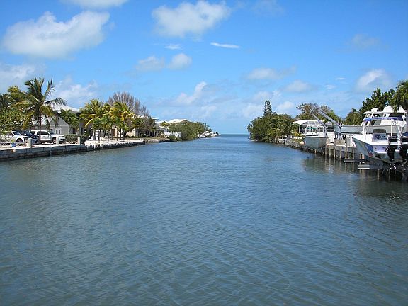 Open water channel view