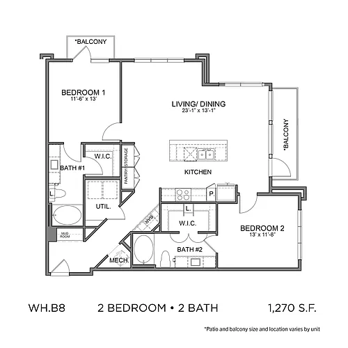 Floor plan WH.B8