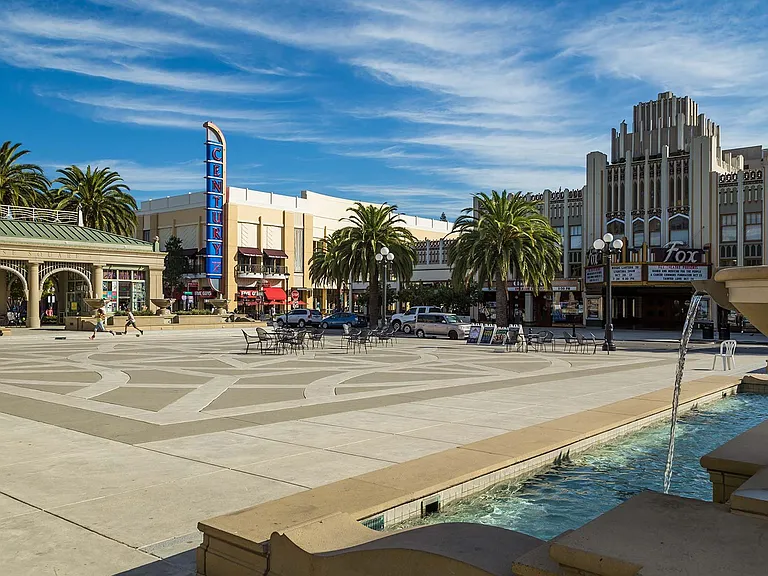 Catch an outdoor movie with friends at Courthouse Square