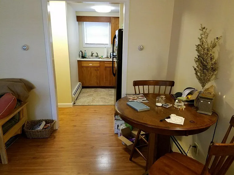 Another view of a possible dining table space in the living room.