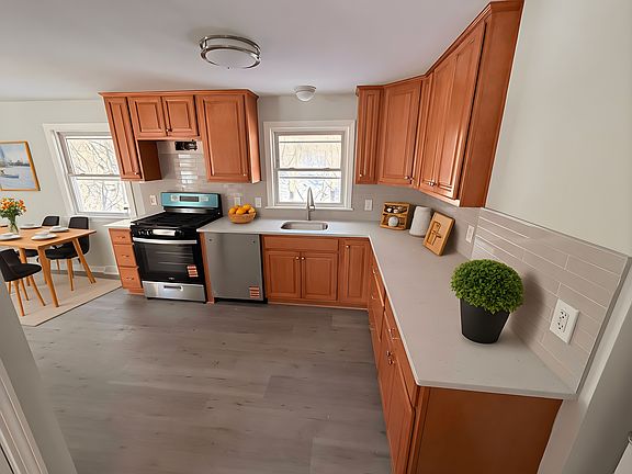 Renovated kitchen with all new stainless steel appliances