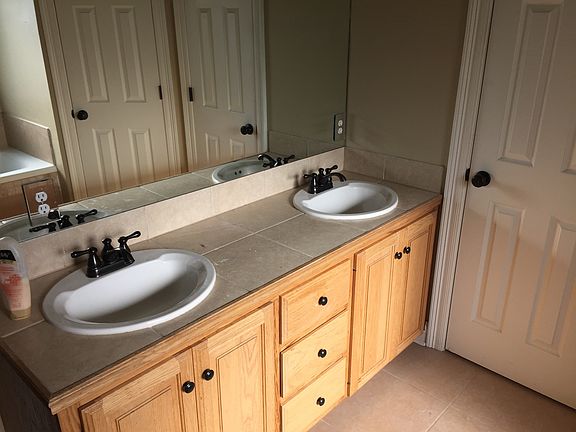 Master bath with double sinks