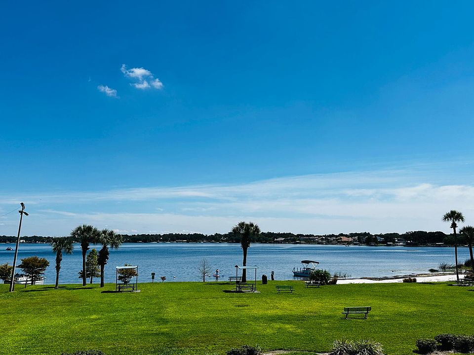 Lake view from condo balcony