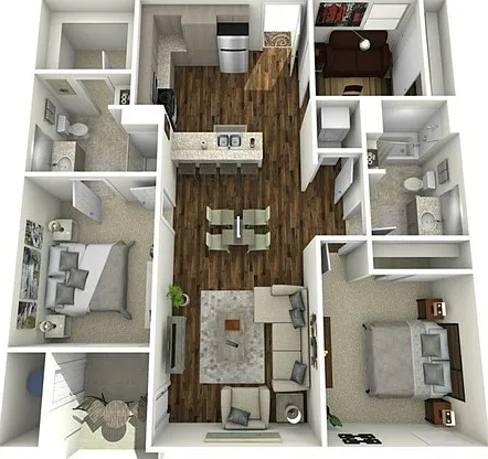 Two bedroom, two bath, 1,082 square foot apartment home Two bedroom, two bath, 1,082 square foot apartment home