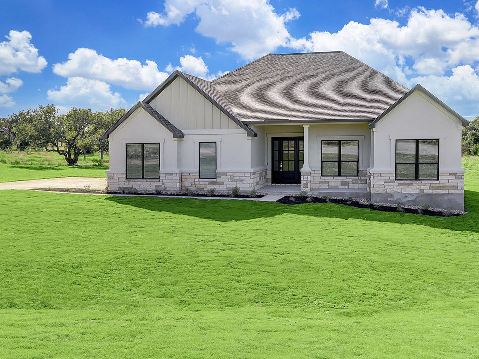 The Fairview plan is a stunning home within the Texas Hill Country Collection at Spicewood Trails.