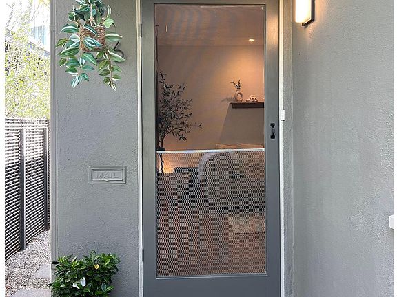Front door entry to apartment