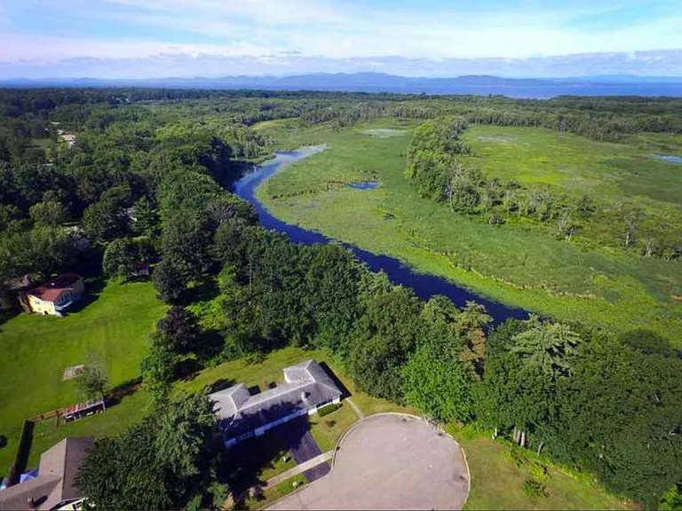 Areal view of property and Half Moon Cove.