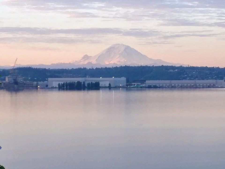 View of Mt Rainer from Patio