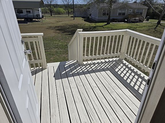 Deck at back of house